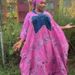 Women's Clothing Plus Size Denim Patchwork Dress With Batwing Sleeves – Elegant Long Robe For Women, Lightweight & Stylish_ecoleips.com