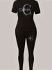 Women's Clothing American Style Women's Tight Fitting T-Shirt And Pants Set Short Sleeved Fashion Clothing For Women_ecoleips.com