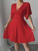 Women's Fashionable Dresses, Women's Summer Oversized V-neck Dresses, Elegant Evening Gowns For Parties, Casual Outings, Dates, Weddings, And Vacations._ecoleips.com