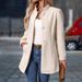 Women's Clothing Elegant High-Neck Long Wool Coat For Women – Stylish Winter Overcoat With Pockets, Available In Multiple Colors (Beige, Khaki)_ecoleips.com