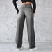 Women's Clothing Temperament Non elastic Straight Wide leg Jeans Women_ecoleips.com