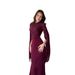 Spliced Organza Long Satin Slim Dress With Large Swing Sleeves Without A Hat_ecoleips.com