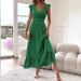 2026 Women's Long Summer Short-Sleeved Dress_ecoleips.com