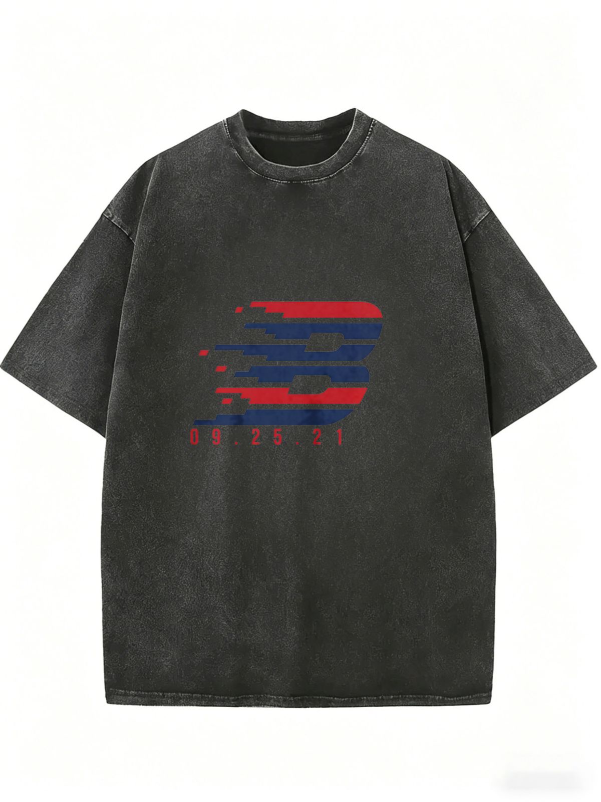 Women's Washed Oversized Top, Comfortable Crew Neck Everyday Casual T-Shirt_ecoleips.com
