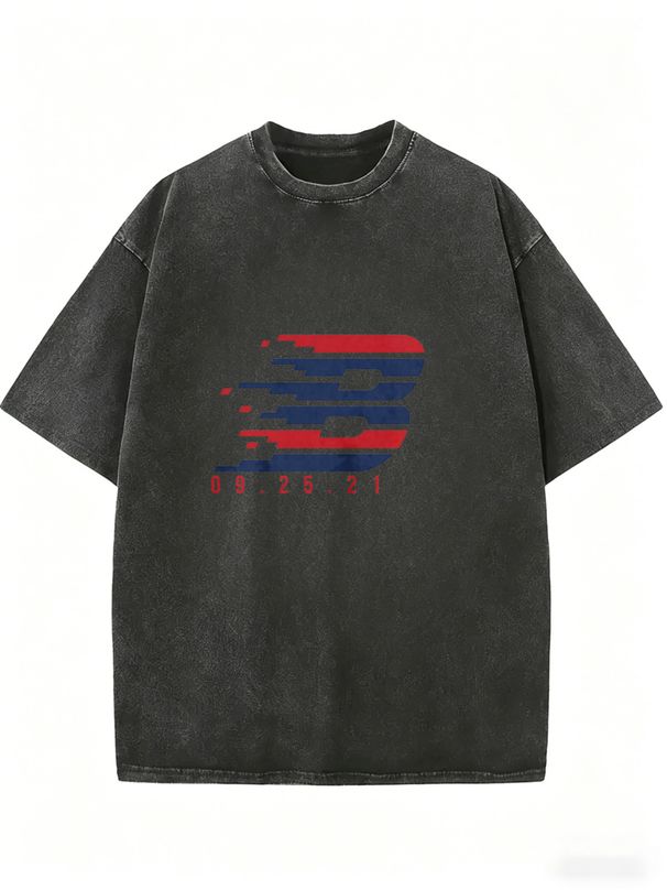 Women's Washed Oversized Top, Comfortable Crew Neck Everyday Casual T-Shirt_ecoleips.com