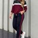 Women's Two-Piece Set Minimalist Color-Block Striped Round Neck Long-Sleeved Top With Comfortable Pocket Pants Spring/Autumn_ecoleips.com