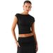 2026 Independent Station Spring/Summer Wholesale Designer Asymmetrical Collar Slim Fit Ruched Women's Y2K Short_ecoleips.com