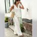 White Vest Set GY27086 European American Style Summer Vacation Leisure Embroidered Jacquard Women's Clothing_ecoleips.com