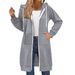 Trendy Oversized Zip-Up Hoodie For Women – 2025 Fall Streetwear With Geometric Patterns, Mid-Length Korean Style Fleece Jacket_ecoleips.com