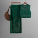 K Slimming Hollow Sleeveless Vest Set, New Knitted Slit Half Skirt Two-piece Set_ecoleips.com