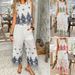 DiYun 2025 Spring/Summer European American Casual Vacation Style Color-Block Printed Vest Top And Cropped_ecoleips.com