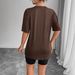 Women's Oversized Casual T-Shirt Soft Breathable Plain Tee for Everyday Comfort And Layering_ecoleips.com