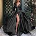 Women's Clothing Hot Stamping Big Swing Sexy Long Skirt Tail Banquet Evening Dress Jumpsuit_ecoleips.com