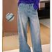 Women's Clothing Galaxy Rhinestone Denim Jeans Super Sparkly Mineral Grey Brushed Warm Regular Fit Women's Spring/Autumn Fashion_ecoleips.com