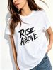 Graffiti-style T-shirt For Women's Empowerment, Fashionable And Versatile Short-sleeved Shirt, Simple Letter Design For Women's Clothing._ecoleips.com