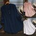 Aria Basics Aria Basics 2025 Cross-Border Bestseller Plus Size Bamboo Long Sleeve Shirt For Women, European And American Loose Fit,_ecoleips.com