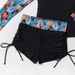 Women's Patchwork Printed Swimsuit Long Sleeved Zippered Two Piece Competitive Swimsuit With Shorts And Leggings For Drop Shipping_ecoleips.com