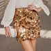 Women's Clothing New Sequin Stage Performance Skirt Fashion Sequin Sexy Hip Skirt Skirt Short Skirt Women_ecoleips.com