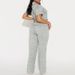 cross-border European And American Women's Pajamas, Embroidered Short-sleeve Long Pants Home Wear Set, Can Be_ecoleips.com