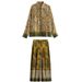 Women's Clothing New Loose Slim Satin Texture Printed Shirt_ecoleips.com