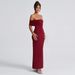 2025 Cross-Border Foreign Trade Women's Fashion European And American Summer Sexy Elegant Off-Shoulder Backless_ecoleips.com
