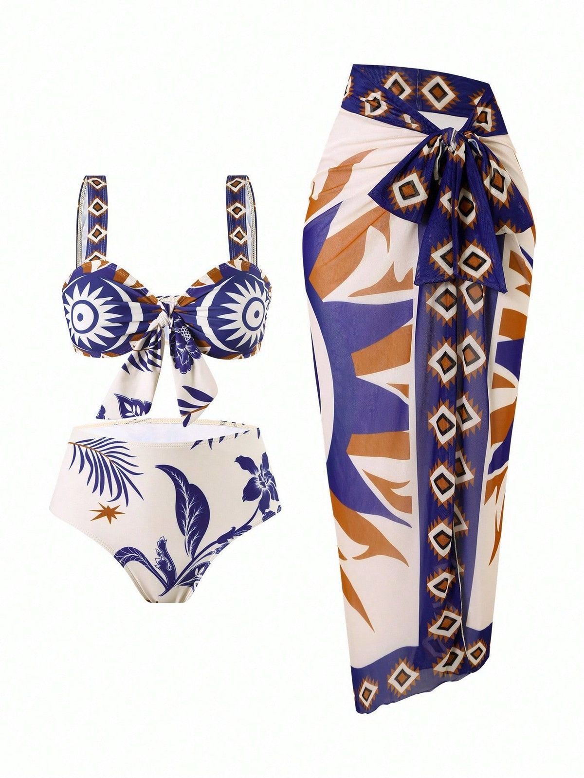 Women's Slimming Two-Piece Bikini Swimsuit Comfortable Fit Adjustable Straps Breathable Fabric Stylish Beachwear Set_ecoleips.com