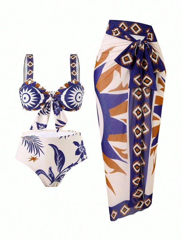 Women's Slimming Two-Piece Bikini Swimsuit Comfortable Fit Adjustable Straps Breathable Fabric Stylish Beachwear Set_ecoleips.com