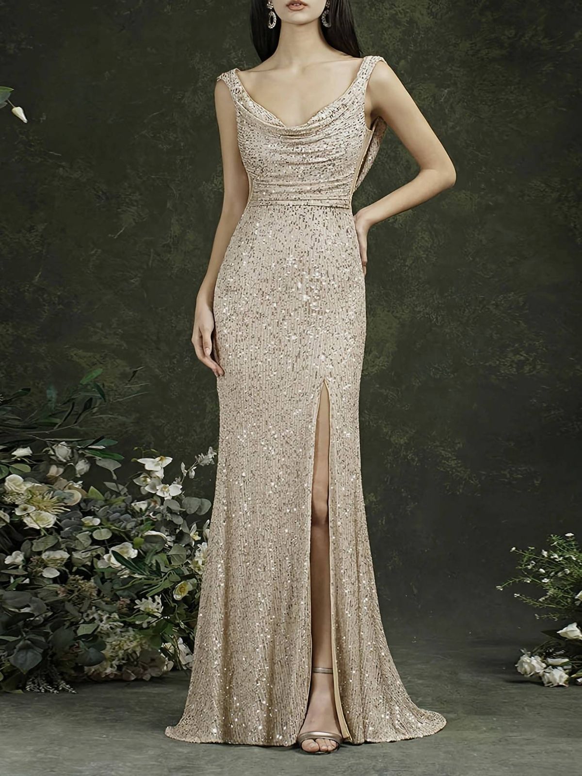 Women's Clothing Suspenders Solid Color Dress Long Skirt_ecoleips.com