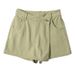 Women's Clothing High Waist A Line Denim Shorts Summer New Style Light Color Two Piece Design Temperament Slim Hot Girl Skirt Pants_ecoleips.com