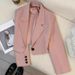 K Short Suit Jacket For Women, New Casual High-end Design, Niche Suit_ecoleips.com