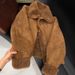 Women's Reversible Suede-Look Shearling Jacket – Winter Polo-Collar Coat With Double-Faced Warmth (Brown/Camel/Yellow, M-XL)_ecoleips.com