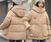 Women's Clothing Stylish Hooded Cotton Coat – British-Inspired Slimming Jacket With 3D Pockets"_ecoleips.com