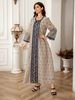 Women's Long Robe Fashion Mesh Dress Abaya, European And American Style Cross-Border Export, Elegant And Stylish Outerwear For Women_ecoleips.com
