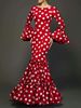 Polk Dot Printed Elegant Mermaid Dress Flare Sleeve Round Neck Party Club Ruffle Wedding Guest Cocktail Formal Dresses 2025_ecoleips.com