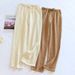 2024 New 100% Cotton Summer Women Trousers Sleep Pants Woman Pajamas Pants Polka Dot Print Bottoms Sleepwear Women Homewear_ecoleips.com