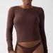 Women's Slim Fit Cotton Jersey Long Sleeve T-Shirt - Stretchy, Breathable & Moisture-Wicking - Round Neck Casual Top For Work & Daily Wear_ecoleips.com