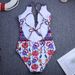 Vintage 2025 Sexy Bikini Set Women Sexy Floral V Neck One Piece Swimwear Print Backless Swimsuit Monokini Bathing Suit Beachwear_ecoleips.com
