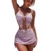 European And American Fashion Solid Color Two Piece Swimsuit Set for Women New 2025 Bikini Three Piece Set_ecoleips.com