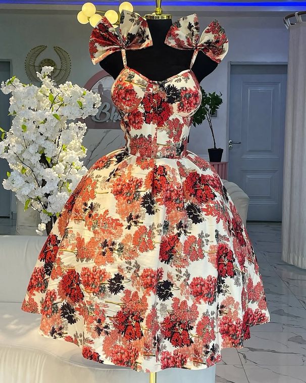 Women's Floral Print Camisole High Waist A-Line Dress Elegant Spring Bow Detail Slimming_ecoleips.com