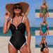 Women's Clothing Patchwork Mesh Swimsuit Sexy Style Vacation Suit Fit True To Size Polyester Swimwear For All Seasons_ecoleips.com