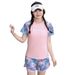 Plus Size Women's Conservative Two Piece Swimsuit Slimming Design For Hot Springs And Chubby Girls Style_ecoleips.com