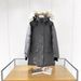 Women's Winter Parka With Detachable Wolf Fur Hood - 86%-90% White Duck Down Filling, Water-Resistant Polyester Shell, Mid-Length Warm Coat_ecoleips.com