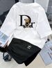 Women's Plus Size Loose Fit Short Sleeve T-Shirt Retro Bear Print Versatile Everyday Summer Top For Dates And Outings_ecoleips.com