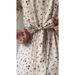 Women's Spring Floral Print Dress Gentle Tie Waist European American Style Long Sleeve Loose Fit_ecoleips.com