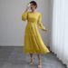 Women's Clothing Autumn New Gentle Style High End Temperament Spring And Autumn Tea Break Long Dress_ecoleips.com
