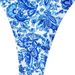 Women's Clothing Women's Style Swimsuit Blue White Porcelain Print Backless Halter Neck Bikini Three Piece Sexy_ecoleips.com
