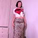 European American Style Women's Backless Tie-Waist Short-Sleeved round Neck Cropped Top Fashion Trendy Summer Figure Show_ecoleips.com