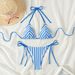 Women's Clothing New Towel Cloth Halter Neck Tie Bikini Swimsuit Summer Beach Vacation Women_ecoleips.com