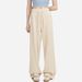 Suitable For All Seasons Spring Summer New Draped Wide-Leg Casual Lazy Loose Gray Soft Silky Shake Pants_ecoleips.com