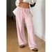 Women's Clothing Casual Pants Trousers Wide Leg Pants_ecoleips.com